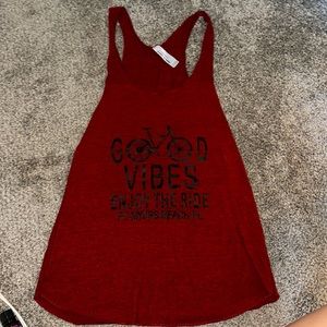 burnt red tank. never worn